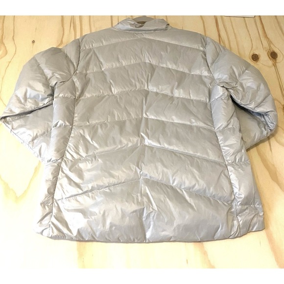 eddie bauer 650 down jacket womens, Silver/gray, L, Extra Big Inside Pockets X2 - Picture 8 of 9